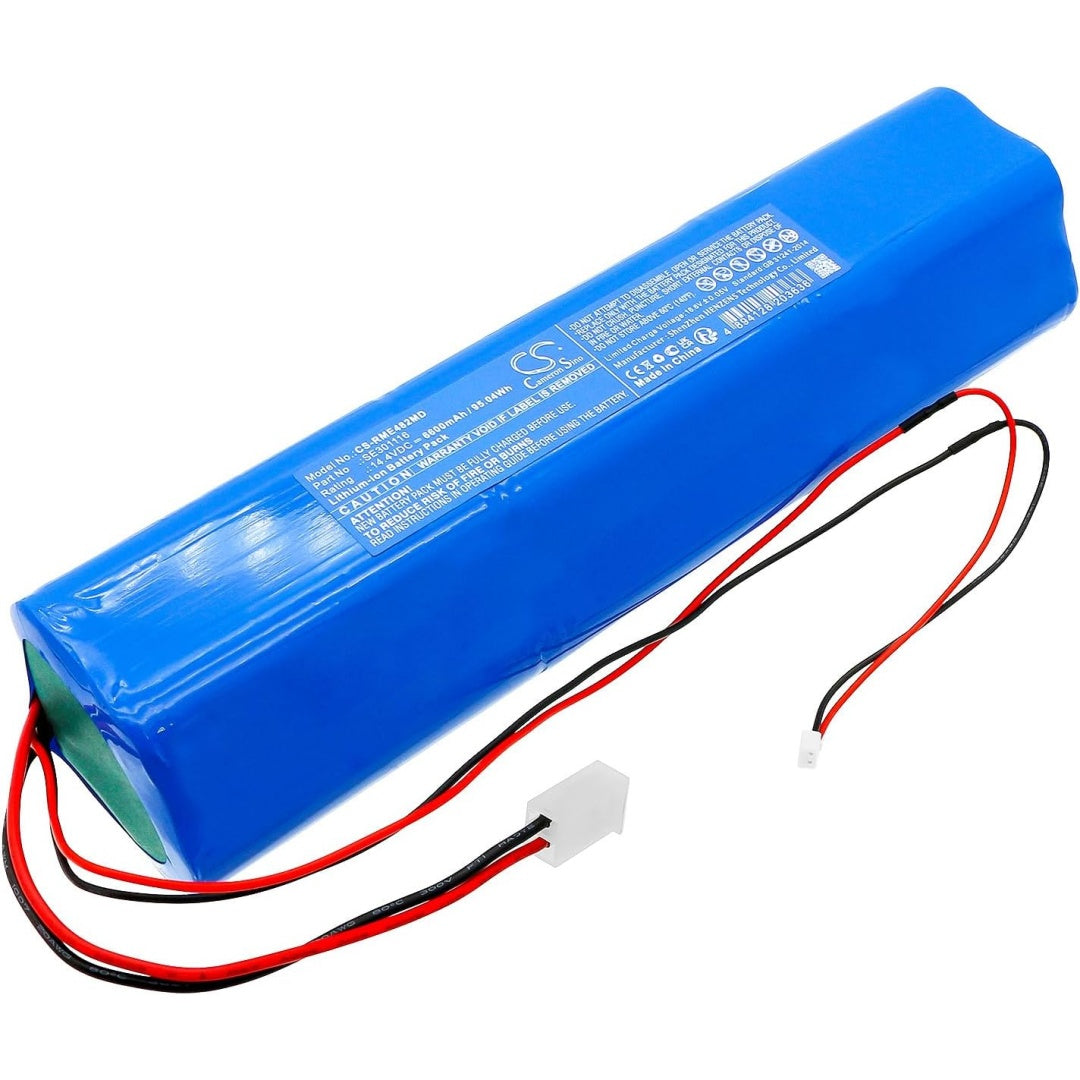 Bloc batterie rechargeable alliant une tension annoncee de 14.4 V et le remplacement de la batterie