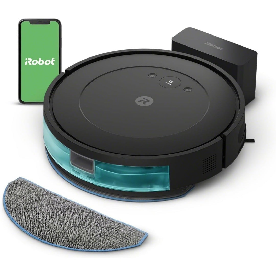 Ensemble robot et station de lavage offrant une surface en microfibre