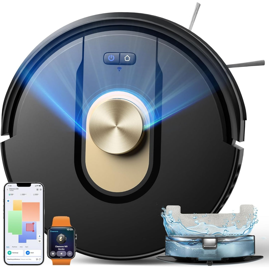 Aspirateur robotise associant autonomie annoncee de 150 min et le nettoyage des bords